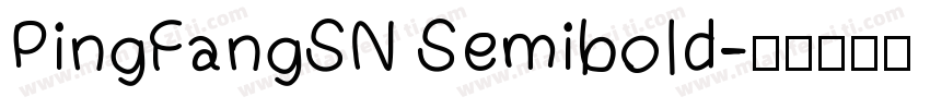PingFangSN Semibold字体转换